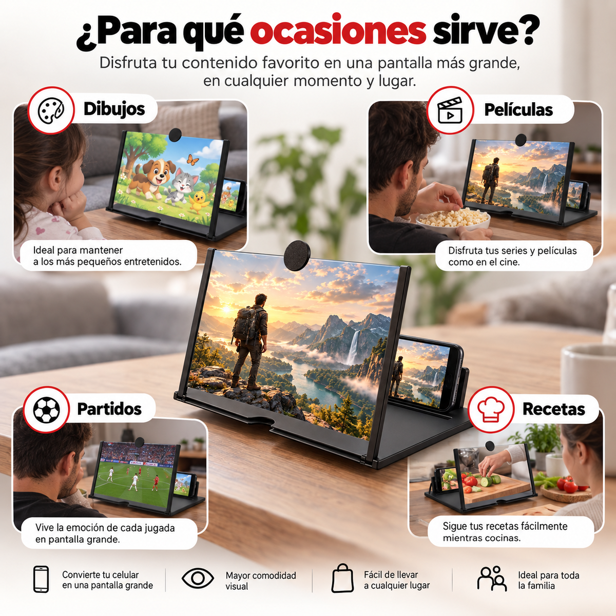 Convertí tu celular en una pantalla grande