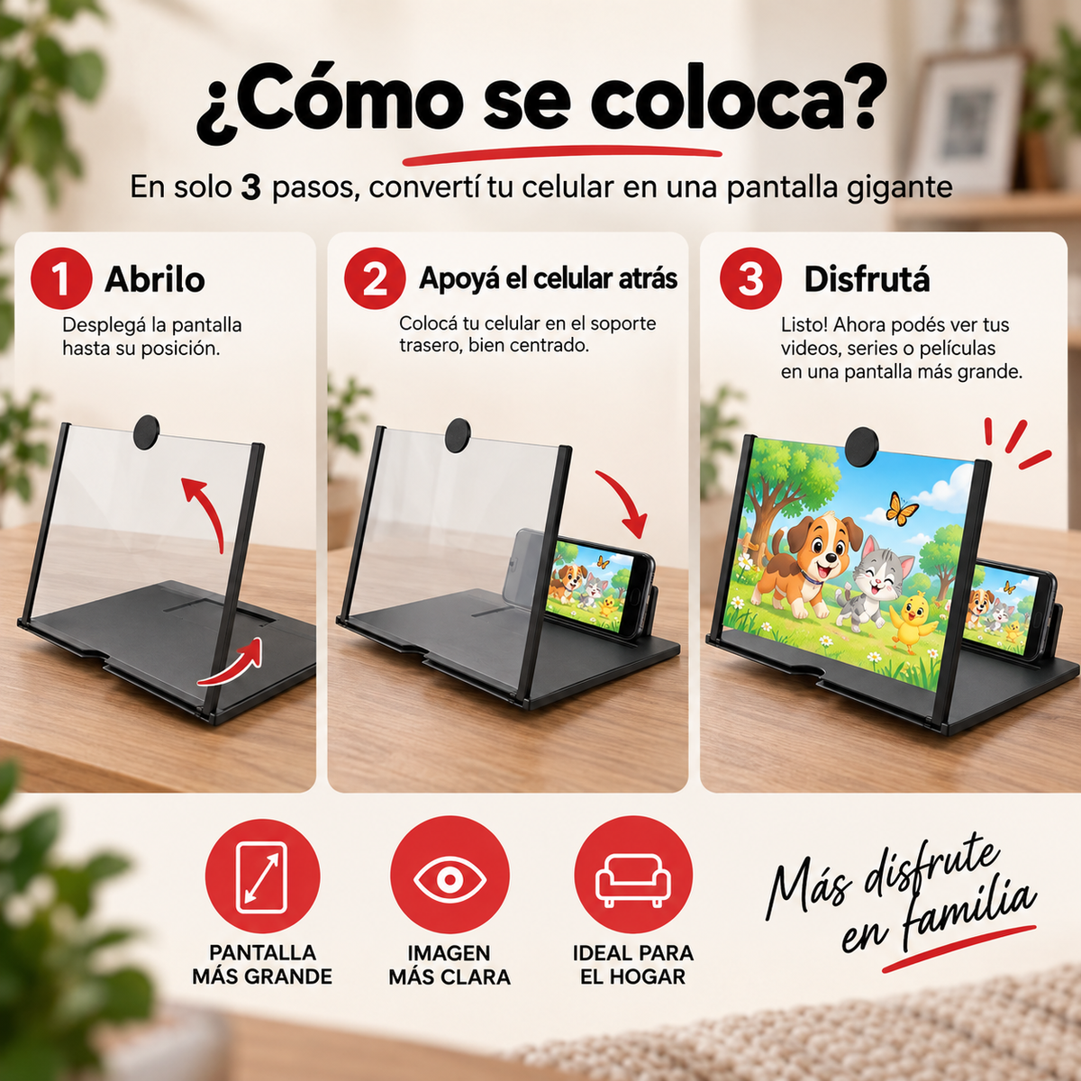 Convertí tu celular en una pantalla grande