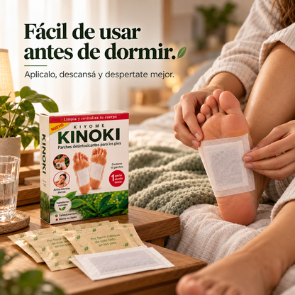 Kinoki – Parches para Pies de Uso Nocturno | Bienestar y Relajación Mientras Dormís