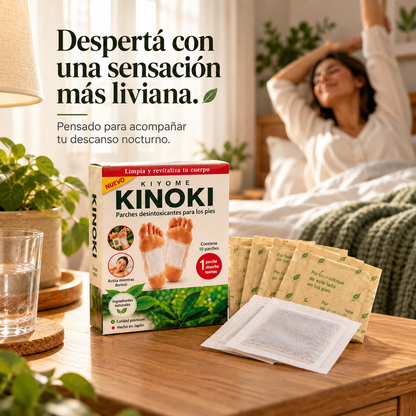 Kinoki – Parches para Pies de Uso Nocturno | Bienestar y Relajación Mientras Dormís